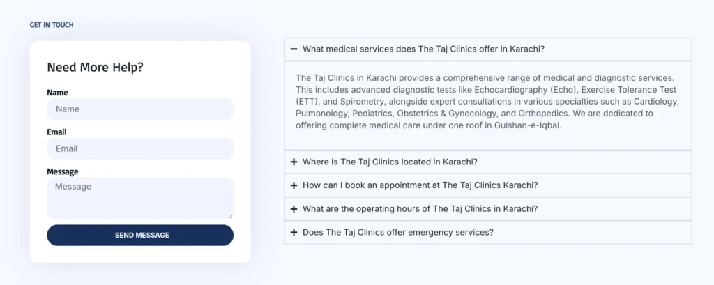 healthcare website design